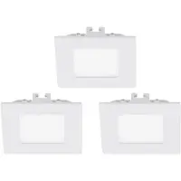 Eglo Fueva 1, Einbaustrahler, Nicht austauschbare(s) Leuchtmittel, LED, 8,1 W, 3000 K, Weiß