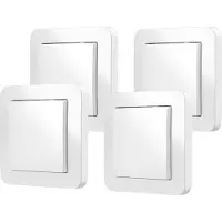 Bosch Smart Home Wandschalter, für Smart Home Licht-/Rollladensteuerung, 4er Set