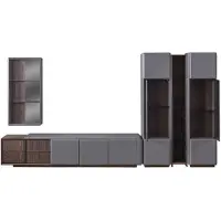 Xl Moebel Gmbh Exklusive Wohnzimmer Set Modern TV-Schrank 2x Vitrine Wandregal 4tlg.