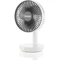 Unold 86710 Tischventilator Silverline White - Weiß,25 Watt, 2-stufige Geschwindigkeitsregelung, Oszillation zuschaltbar, Schutzklasse 2