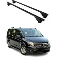 Omtec Dachträger Gepäckträger für Mercedes Vito W447 2014-2025 Metall Schwarz 2x
