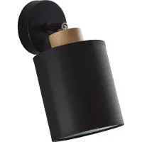 Brilliant Vonnie Wandspot schwarz/holzfarbend 99410/76