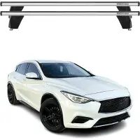 Menabo Dachträger Grundtäger für Infiniti QX30 2016-2019 75kg Alu Silber 2 tlg