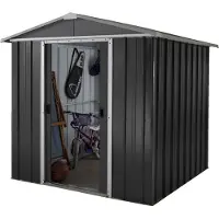 Yardmaster , Metall-Gerätehaus "Heidelberg 67", anthrazit, 3,85 m², ohne Bodenrahmen