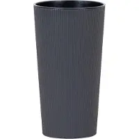 Siena Garden Pflanzgefäß LOCON STRIPE anthrazit Steifenoptik, 25 cm