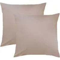 Bettwaren-Shop Single Jersey Kissenbezug Ulm 2er Pack 40x40 cm basalt