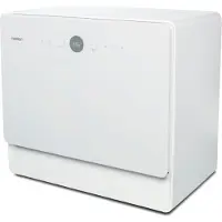 Medion Mini Geschirrspüler DWT50 (Tischgeschirrspüler, Spülmaschine, 5 Maßgedecke, funktioniert mit Wasseranschluss, 35 cm tief, 7 Reinigungsprogramme, MD 37775) weiß