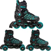 Raven 3in1 Inlineskates Rollschuhe Triskates Vella Black/Mint 37-40