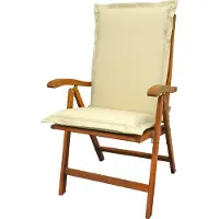 Indoba Sitzauflage Hochlehner 'Premium' extra dick, Farbe:beige, Typ:Einzelauflage