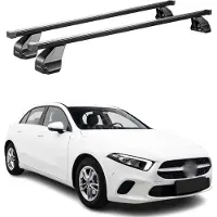 Menabo Dachträger für Mercedes A Klasse W177 2018-2025 75kg Stahl Schwarz 2x