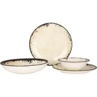 RINART Geschirrset (Large) - Mega - 24 teilig - 6 Personen - Porzellan