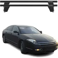 Omac Menabo Dachträger Grundtäger für Citroen C6 2005-2012 75kg Alu Schwarz 2 tlg