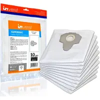 Invest-de 10x Staubsaugerbeutel geeignet für Parkside PNTS 1300 D3 1300 A1, 1300 B2, PNTS 1400, 1400 B2, C1, D1, 1500, PNTS 30/6