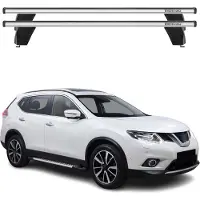 Menabo Dachträger für Nissan X-Trail T32 2014-2017 Pre-FL 75kg Alu Silber 2x