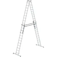 Proregal Sprossen-Stehleiter 4-teilig mit nivello-Traverse 4x12 Sprossen