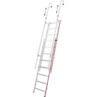 Hymer Einhängeleiter Schiebeleiter Regaleinhängeleiter 11+12 Sprossen