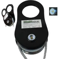 Baumarktplus Umlenkrolle 10t für Forstseilwinde Seilrolle Offroad mit Schmiernippel Seilwindenzubehör