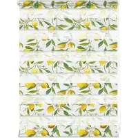 Lichtblick Duo Rollo Klemmfix, ohne Bohren, blickdicht, Limone - Gelb Grün 80 cm x 150 cm (B x L)