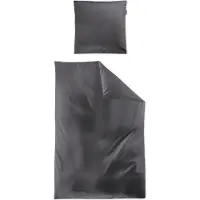 Irisette Lyocell-Satin Bettwäsche-Garnitur Lotus 8521 Farbe grau 155x200+80x80cm