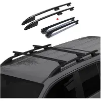 Omac Dachreling + Dachträger für Ford Transit 2014-2025 Kurzer L1 Alu Schwarz 4x