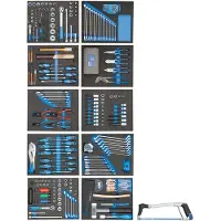 Gedore WHL-L7-TS-308 Werkzeugwagen workster highline mit 308-teilig Werkzeugsortiment, 3082113