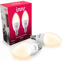 Innr Zigbee E14 LED, funktioniert mit Philips Hue*, smart Lampe warmweiß dimmbar 2-er Pack