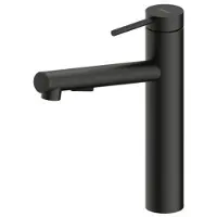 NABER Armatur NAMOR 2 in SCHWARZ MATT mit schwenkbarem Brauseauslauf / Küchenarmatur / Einhebelmischer