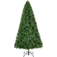 Vevor Weihnachtsbaum künstlich, 1,8 m Tannenbaum, PVC Christbaum, Naturgetreu, mit 1250 Zweigspitzen und stabilem Metallständer für die Dekoration von Zuhause, Partys und Büros
