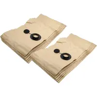 VHBW 10x Filtersack kompatibel mit Makita 442, SQ 850-11, SQ 8 .., SQ 23 Gallon, 447 / L / MX, 441 Absauggerät - 36cm x 30cm Sandfarben