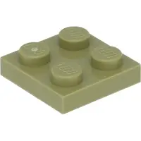 LEGO 2x2 Platten 3022 - 250 Stück Olivegrün