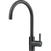 Franke 115.0613.590 Armatur EOS NEO mit schwenkbarem Festauslauf, Industrial Black / Einhebelmischer