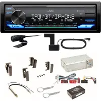 JVC KD-X482DBT Bluetooth Digitalradio Einbauset für Audi A4 B5 A6 4B C4 A8