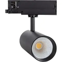 LEDKIA 3-Phasenstromschiene LED-Strahler 40W Carlo CCT Wählbar Schwarz 4000K - 5000K - 6000K Wählbar