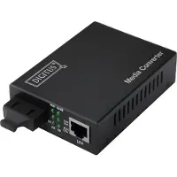 Digitus Gigabit Medienkonverter, RJ45 / SC, 1000 Mbit/s, 1000Base-T, IEEE 802.3, IEEE 802.3u, IEEE 802.3z, Gigabit Ethernet, Voll, Halb, 500 m