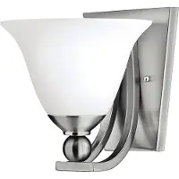 HINKLEY Elstead Bolla Wandleuchte E27 22cm Nickel gebürstet