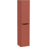 Vitra New Integra Round Hochschrank mit 2 Türen 40 x 37 x 180 cm (BxTxH) Türanschlag rechts Terracotta Matt