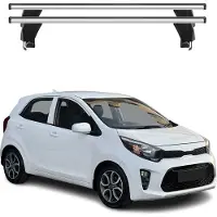 Menabo Dachträger Grundtäger für Kia Picanto 2017-2020 50kg Alu Silber 2 tlg