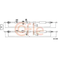 METZGER Handbremsseil hinten für Ford C-Max Focus