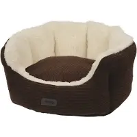 Nobby Komfortbett Kamba oval braun, Maße: 86 x 70 x 24 cm