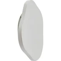 LINDBY Nielson LED-Wandleuchte 30 x 30 cm weiß Gips - , Nielson, dimmbar, Weiß, für Wohnzimmer, Gips / Ton, Modern