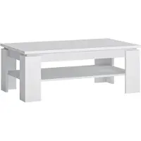 Lomadox Couchtisch Sofatisch rechteckig in weiß FORTALEZA-129, B/H/T ca. 110/43/67 cm