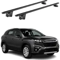 Omac Dachträger Grundtäger für Suzuki S-Cross 2022-2025 100kg Alu Schwarz 2 tlg ABE