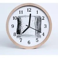 Tulup Holzuhr 30fi cm wanduhr - Ice Cube Ice