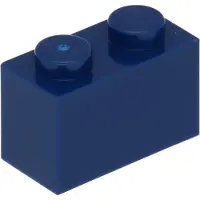 LEGO : 100x Stein 1x2 in 'Dark Blue'