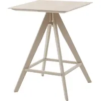 Hespéride Quadratischer garten-stehtisch "terzano" vanille &amp ton 2-sitzer aus aluminium -