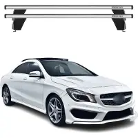 Menabo Dachträger Grundtäger für Mercedes CLA C117 2013-2019 75kg Alu Silber 2x