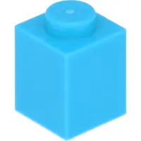 LEGO 250 Stück 3005 Stein Brick 1x1 Part Basic Steine 250 Mittleres Azurblau