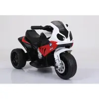 BOGI BMW S1000 Premium Modell mit Ledersitz Kindermotorrad Elektro Dreirad Kinder Polizei Motorrad Rot