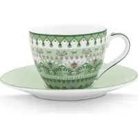 Pip studio Espressotasse & Untertasse Lily & Lotus Moon Delight Light Green 120 ml