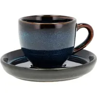 Bitz Espressotasse mit Unterer dunkelbl./schwarz 0,07 l